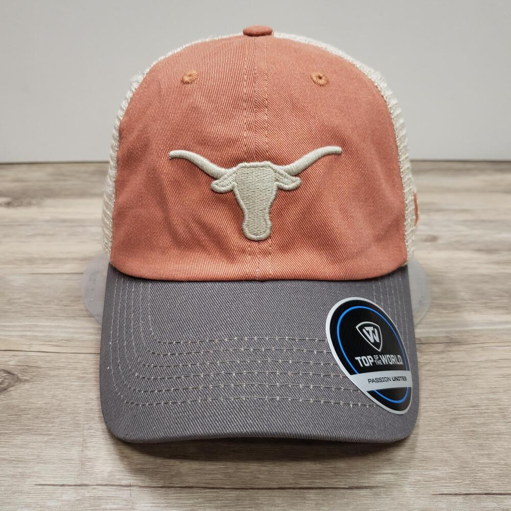 Texas Longhorns Hat Cap Snap Back One Size Orange NCAA Football Top Of The World